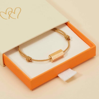 Bracciale di Nascita Personalizzato placcato in oro merci maman