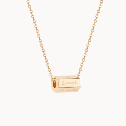 Collana di Nascita Personalizzata placcato in oro merci maman
