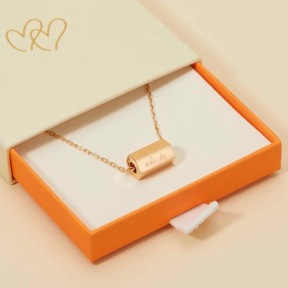 Collana di Nascita Personalizzata placcato in oro merci maman