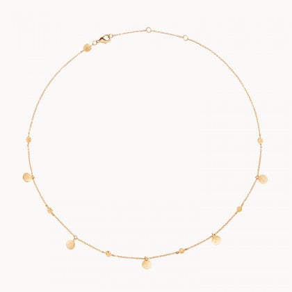 Personalised Boho Necklace gold plated merci maman