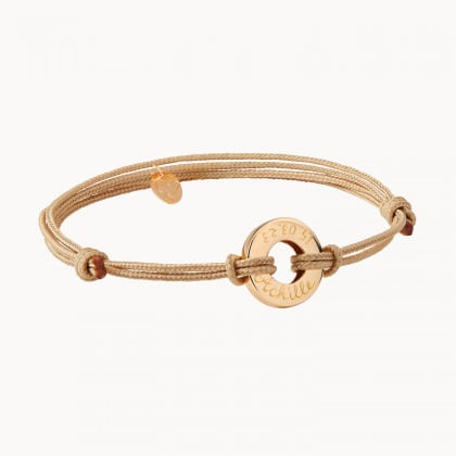personalised unity bracelet gold plated merci maman