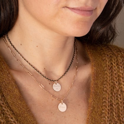 Collier chaîne tressée personnalisé