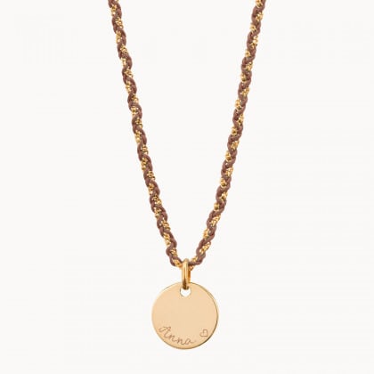 Collier chaîne tressée personnalisé