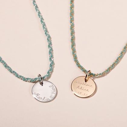 Collier chaîne tressée personnalisé