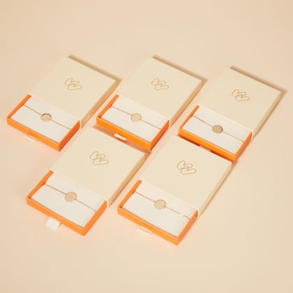 Bracelet personnalisé Pastille sur chaîne Témoin de Mariage merci maman