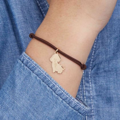 Bracelet personnalisé Chat & Chien| Merci Maman