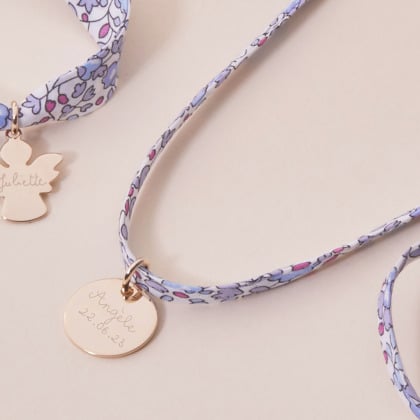 Collana Liberty personalizzata per il battesimo o la comunione