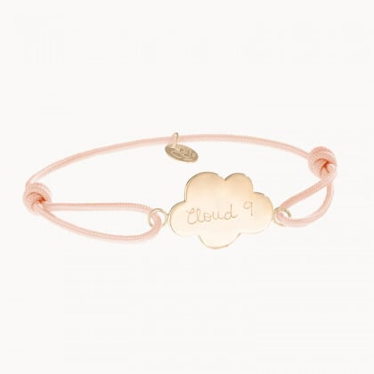 Bracciale Nuvola personalizzato placcato oro merci maman