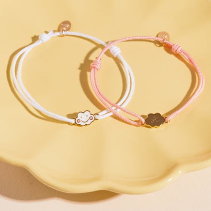 Braccialetto personalizzato con nuvola per bambini merci maman