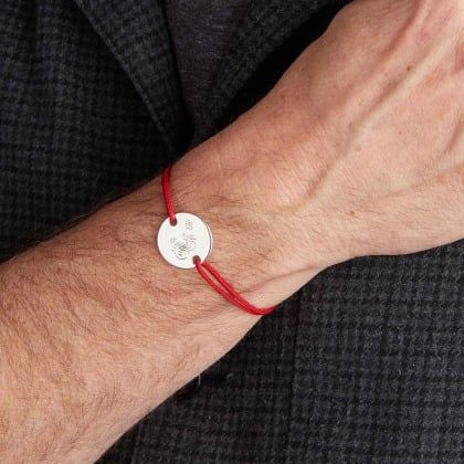 Personalisiertes Chinesisches Tierkreiszeichen Armband für Männer silver merci maman