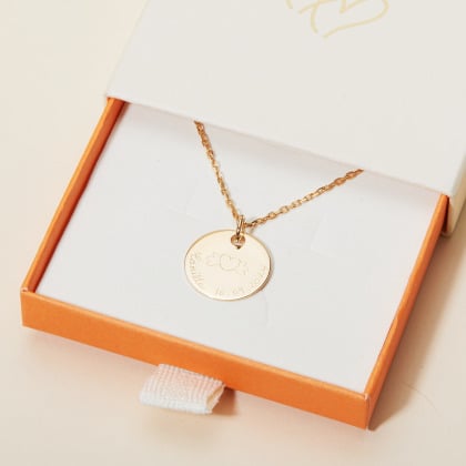 Collana personalizzata media Merci Maman x Mellipou