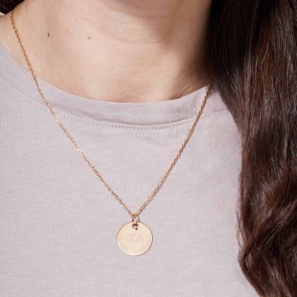 Coffret cadeau Coussin musical bébé coeur et collier personnalisé Merci Maman x Mellipou