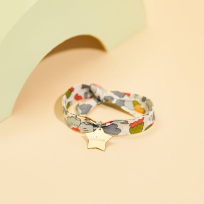 Bracciale Liberty Personalizzato placcato oro merci maman
