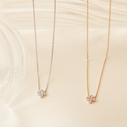 Collar Trébol Cristal