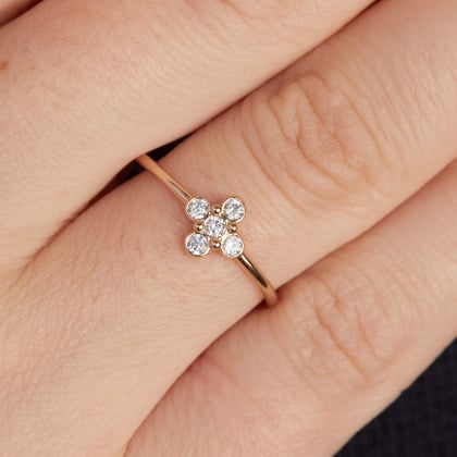 Bague Trèfle Cristal