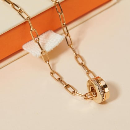 Personalisierte Dainty Love Links Unity Halskette | Merci Maman