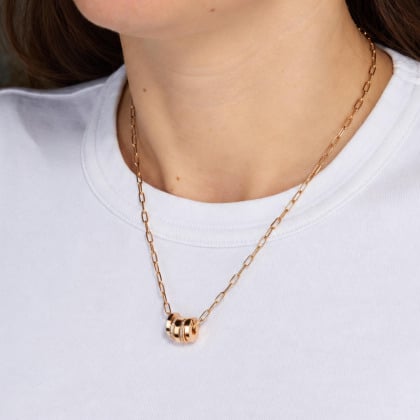 Personalisierte Dainty Love Links Unity Halskette | Merci Maman