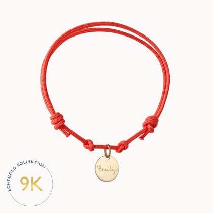 Personalisiertes 375er Gold Namensarmband merci maman