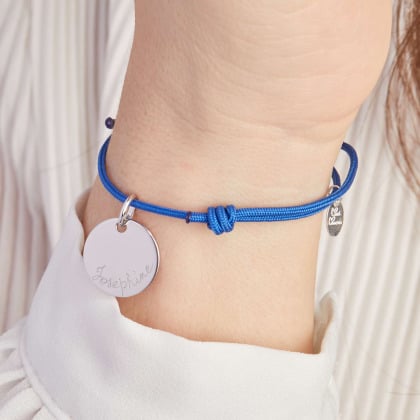 Bracelet Médaille personnalisé argent meric maman
