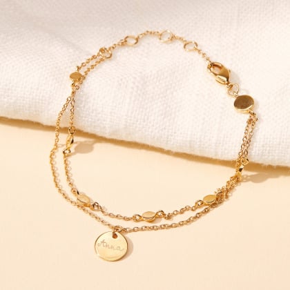 Bracelet personnalisé Double Chaîne