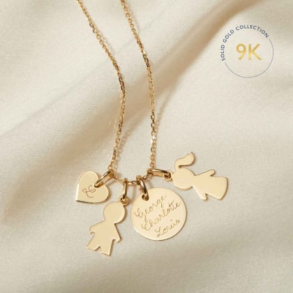 Personalised 9 Carat Gold Duchess Necklace
