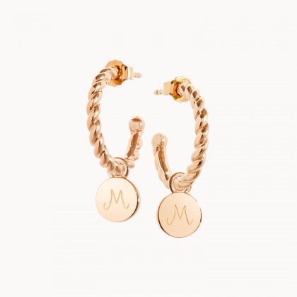 Orecchini Personalizzati Legami placcato oro merci maman