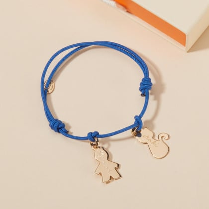 Personalised Family Bracelet gold plated sterling silver rose gold plated merci maman