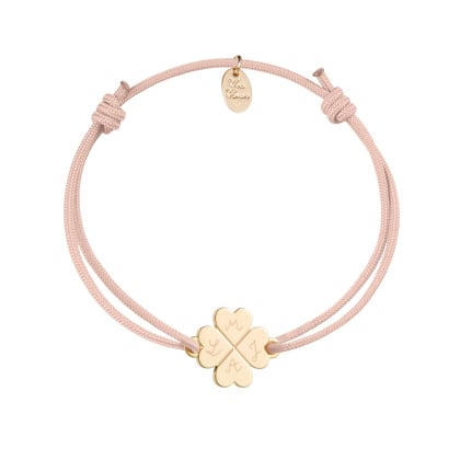 Personalisiertes Freundschaftsarmband vergoldet merci maman