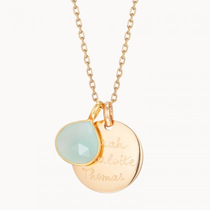 Collana Personalizzata con Calcedonio Acqua