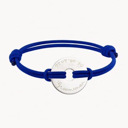 Bracelet personnalisé Cible Témoin de Mariage pour homme merci maman