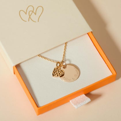 Collana personalizzata Amore Martellato Merci Maman