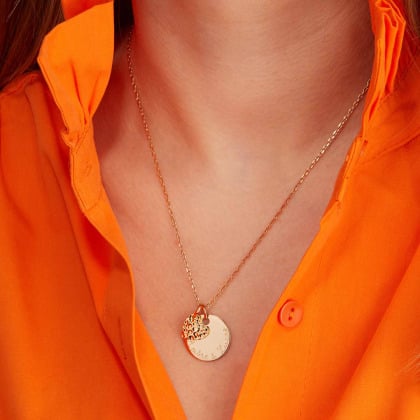 Collana personalizzata Amore Martellato Merci Maman