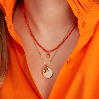 Collana personalizzata Amore Martellato Merci Maman