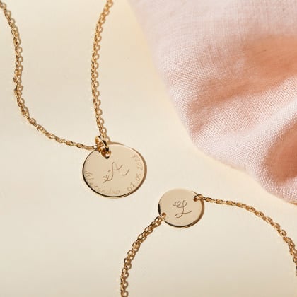 Personalised Heart Alphabet Chain Bracelet