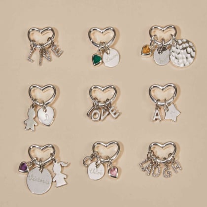 Collier personnalisé Breloque sur fermoir Coeur plaqué or merci maman