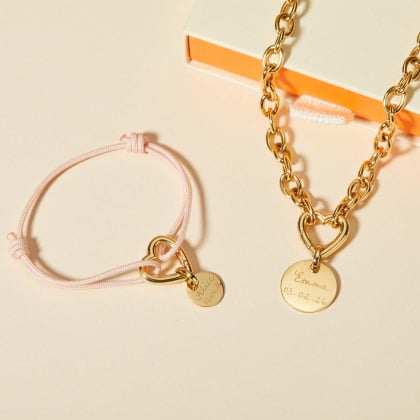 Buy a personalised Stainless Steel Disc Charm merci maman