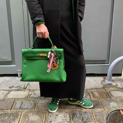 Personalisierter Schlüsselanhänger für Taschen vergoldet merci maman