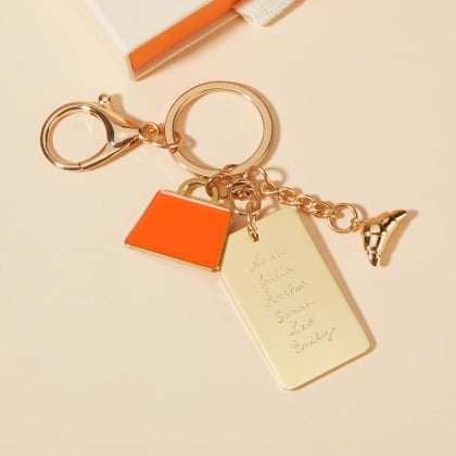 Personalised La Parisienne Keyring merci maman