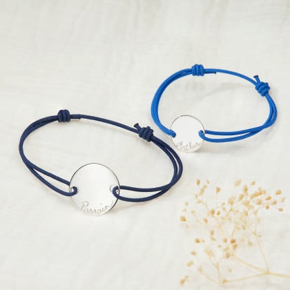 bracelet personnalise parrain argent merci maman
