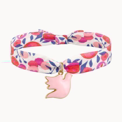 Pulsera personalizada con esmalte Liberty rosa o turquesa