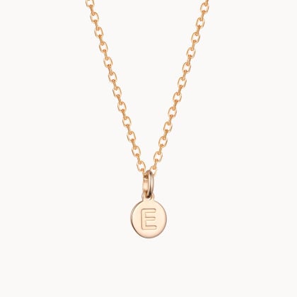 Collier Personnalisé Pendentif Lettre plaqué or merci maman