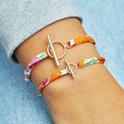 T-Bar Liberty Armband vergoldet merci maman