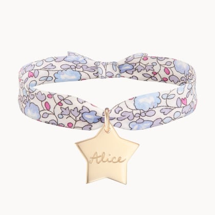 Personalised Liberty Bracelet gold plated merci maman