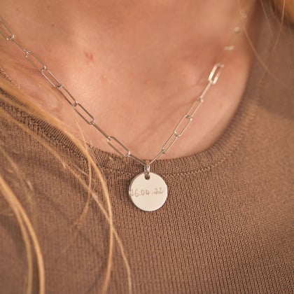 Dainty Love Links Gliederkette sterlingsilber merci maman