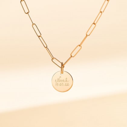 Dainty Love Links Gliederkette vergoldet merci maman