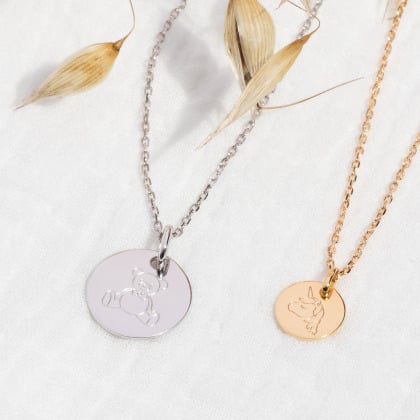 Mon Petit Collier personnalisé plaqué or merci maman