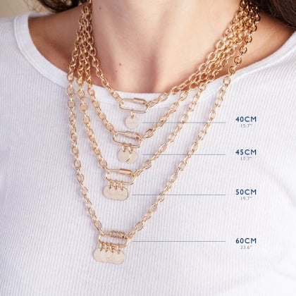 Collana personalizzata portafortuna san valentino placcato in oro merci maman