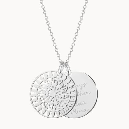 Personalised Large Mandala Necklace