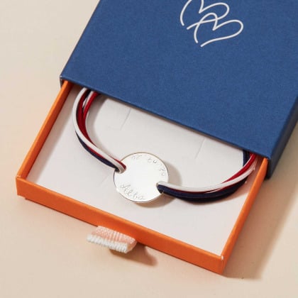 Men's Personalised Olympic Bracelet silver merci maman 