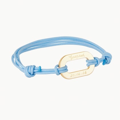 Men's Personalised Open Oval Bracelet Merci Maman
